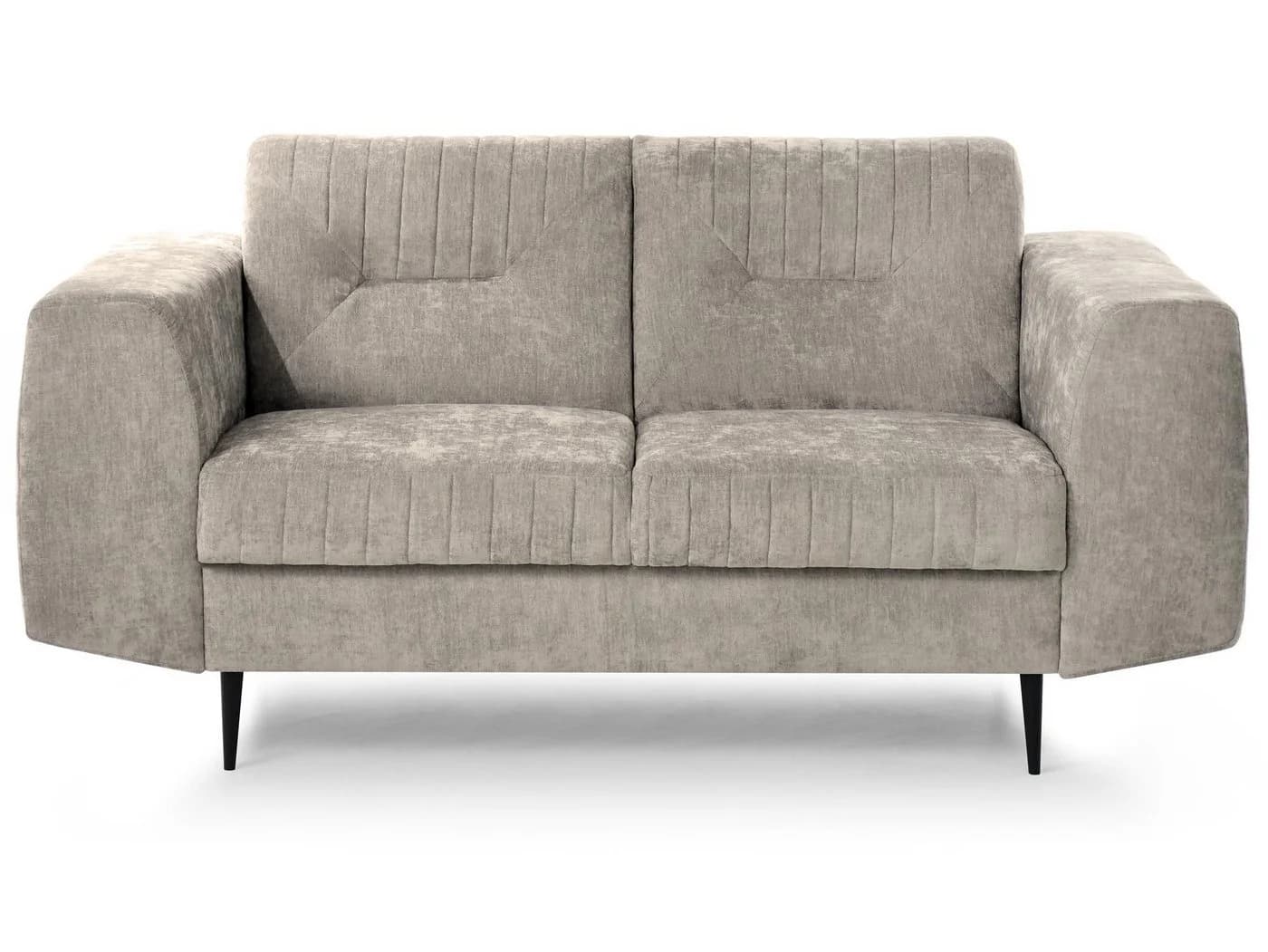 Beautysofa 2-Sitzer VENEZIA Relaxsofa Modernes Design Dunkles Grau - Bild 3