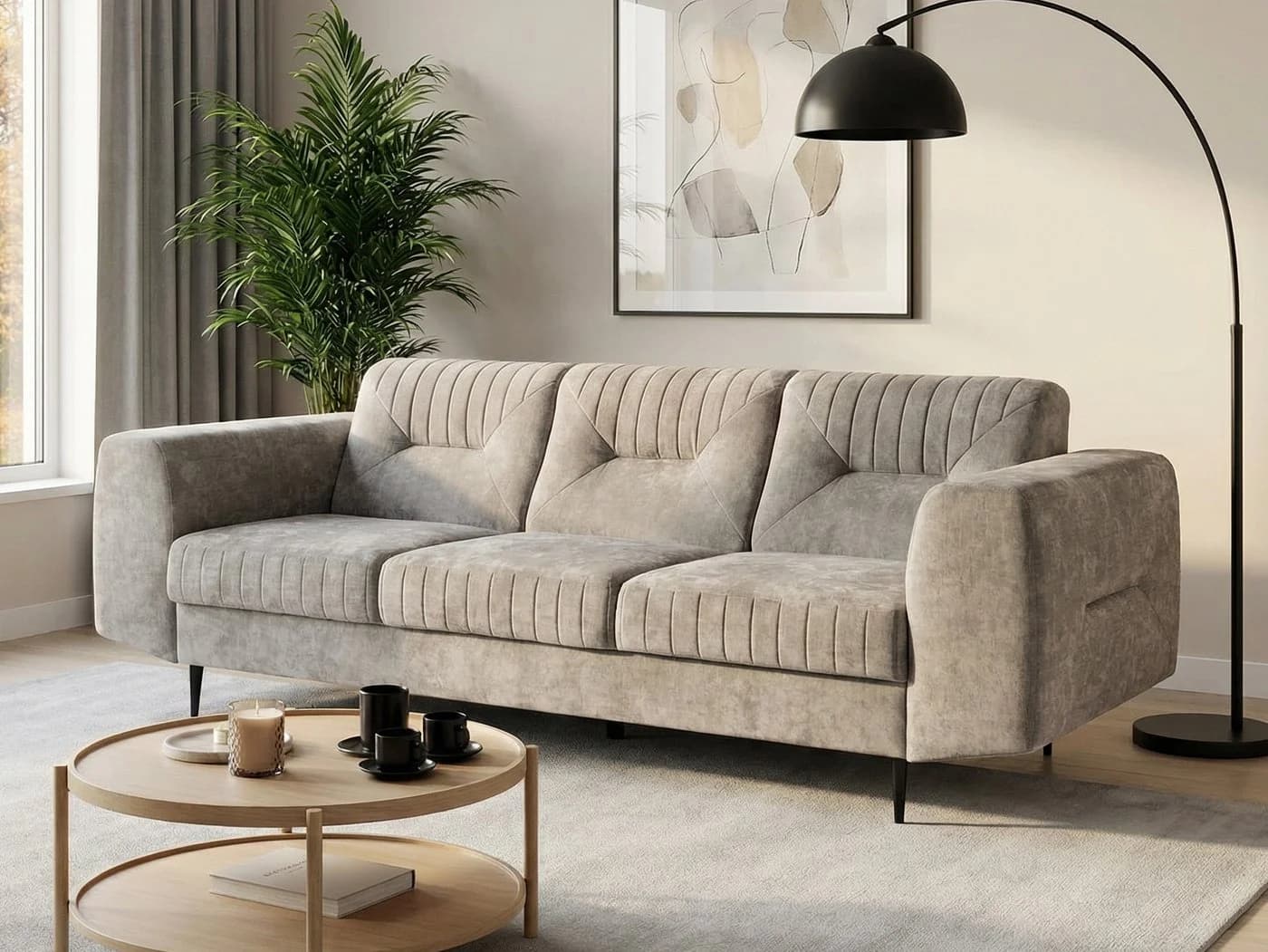 Beautysofa 3-Sitzer VENEZIA Polstersofa Modernes Design - Bild 2
