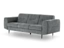 Beautysofa Polstergarnitur VENEZIA Modern Grau Velours Bild 5