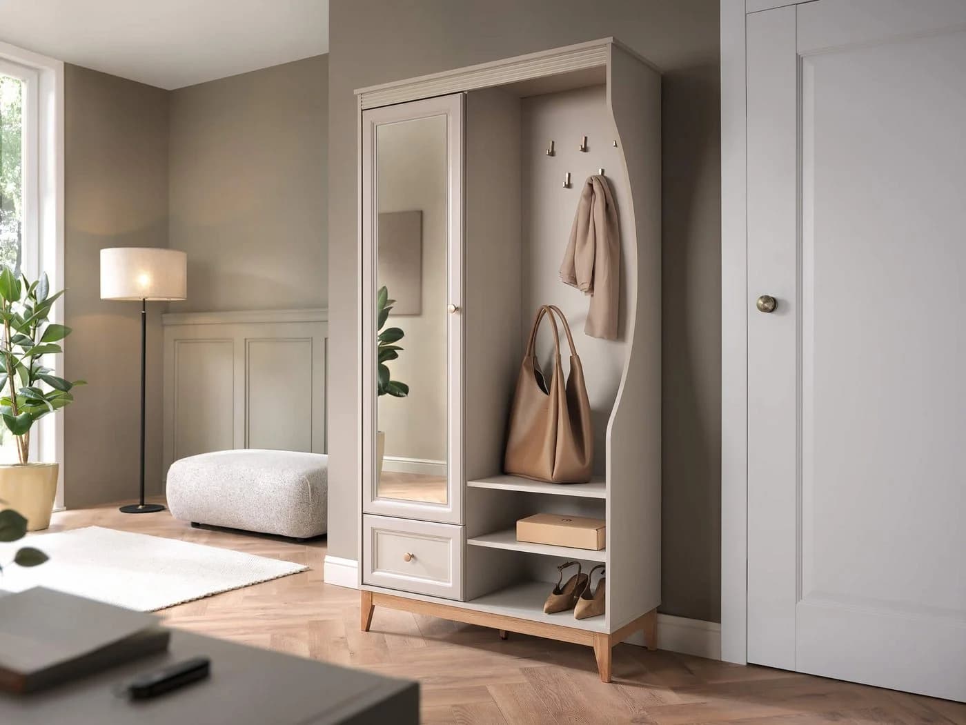 Beautysofa Garderobenschrank Charlott Kaschmir - Bild 2