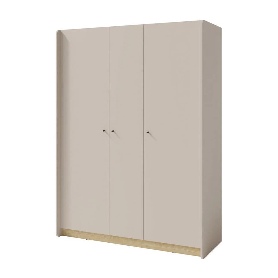 Beautysofa Kleiderschrank ALEX 3-türig Beige Sand - Bild 2