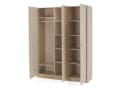 Beautysofa Kleiderschrank ALEX 3-türig Beige Sand Bild 3