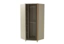 Beautysofa Eckschrank LICO 2-türig Kleiderschrank mit 8 Regalböden und 2 Kleiderstangen Bild 3