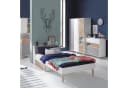 Beautysofa Hängeregal FIGO mit Tür und offenen Fächern Weiß Grau Eiche Bild 5