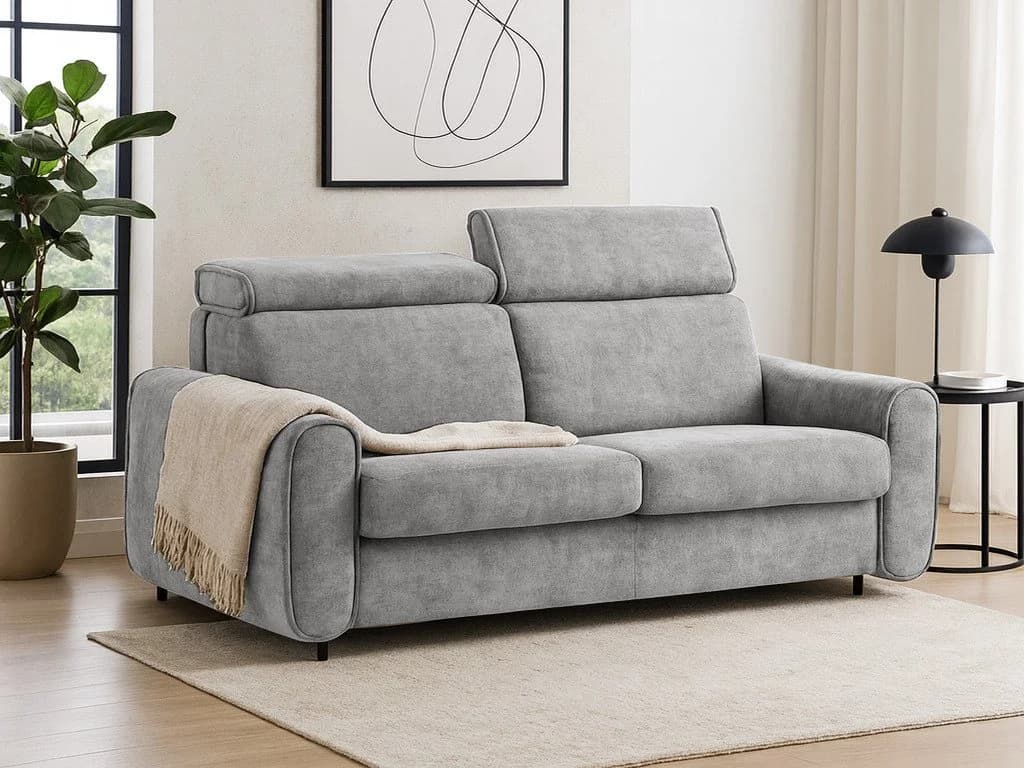 Beautysofa Schlafsofa Pavarti Modernes Sofa mit Bettkasten und Verstellbaren Kopfstützen - Bild 2