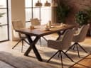 Beautysofa Esstisch TAVERO 160-240 ausziehbar Synchronauszug Bild 2