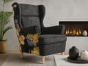 Beautysofa Ohrensessel Havana Skandinavisch Schwarz Bild 2