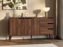 Beautysofa Kommode NOREL modernes Design mit drei Schubladen und zwei Schränken Bild 2