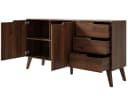 Beautysofa Kommode NOREL modernes Design mit drei Schubladen und zwei Schränken Bild 3
