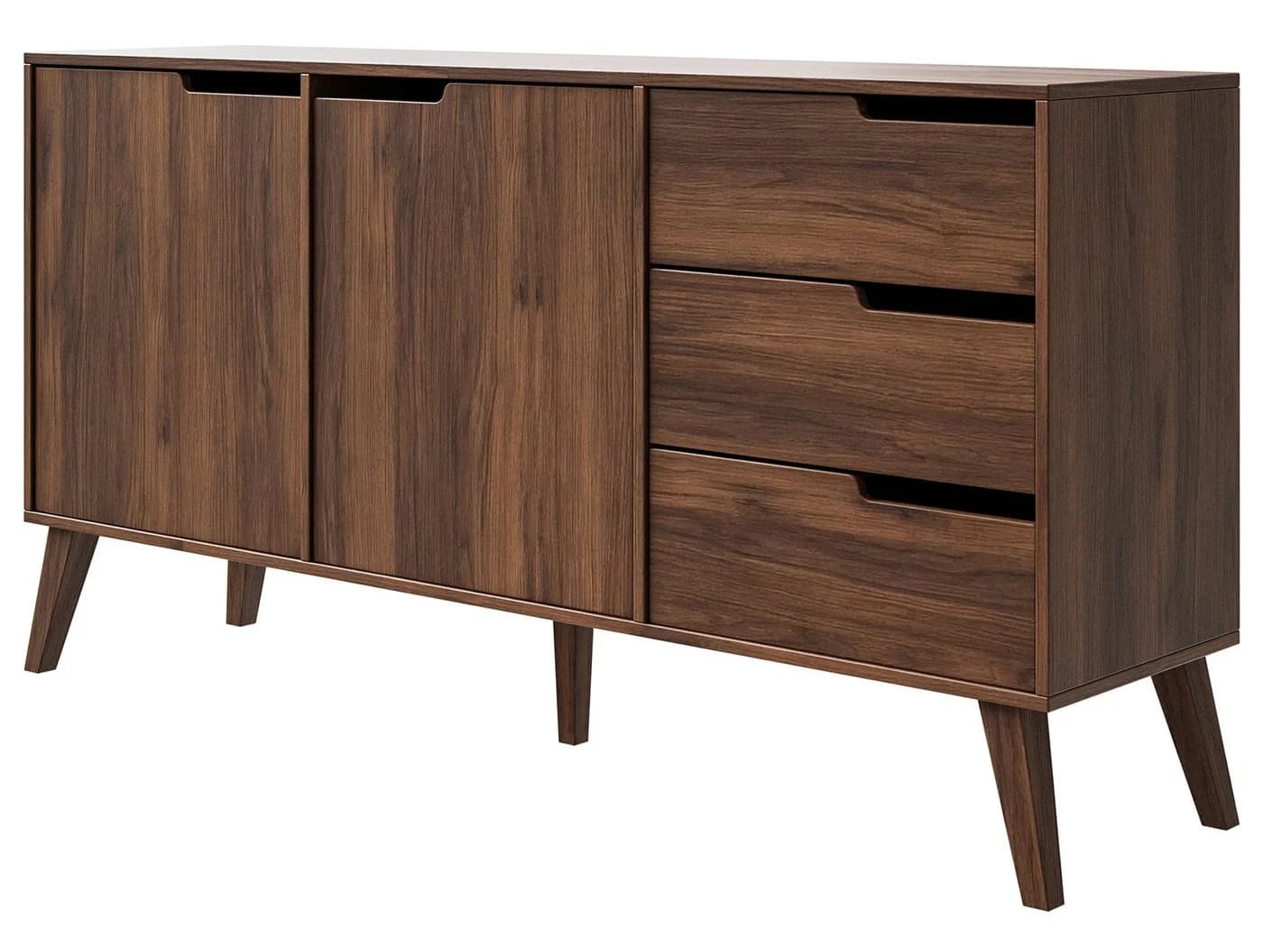 Beautysofa Kommode NOREL modernes Design mit drei Schubladen und zwei Schränken - Bild 4