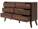 Beautysofa Kommode NOREL Braun Walnuss Sechs Schubladen Bild 3