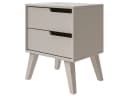 Beautysofa Nachttisch NOREL Modernes Design mit zwei Schubladen Bild 1