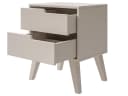 Beautysofa Nachttisch NOREL Modernes Design mit zwei Schubladen Bild 3
