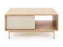 Beautysofa Couchtisch TERRA mit Riffel-Front Eiche geölt beige Bild 2