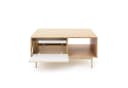 Beautysofa Couchtisch TERRA mit Riffel-Front Eiche geölt beige Bild 3