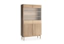 Beautysofa Wohnzimmer-Set SAPPORO Japandi Vitrine TV-Schrank Eiche Cremona Bild 3