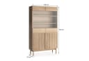 Beautysofa Wohnzimmer-Set SAPPORO Japandi Vitrine TV-Schrank Eiche Cremona Bild 4