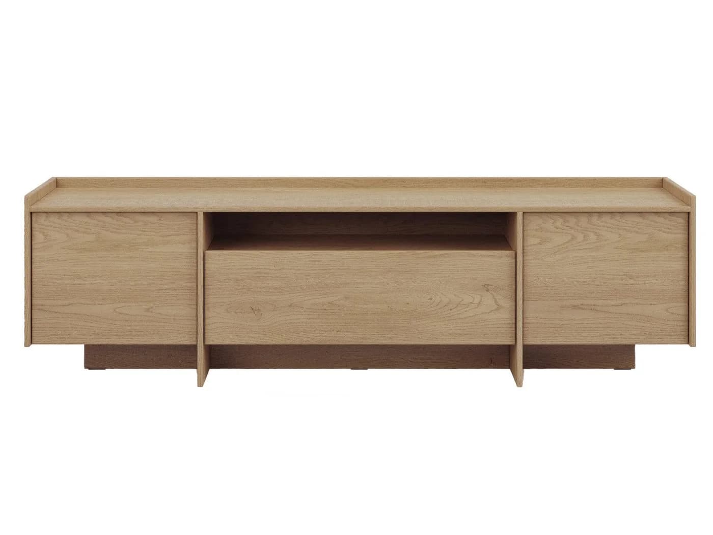 Beautysofa TV-Schrank JUNI mit 3 Türen und offener Ablage im Japandi-Stil - Bild 2