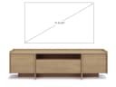 Beautysofa TV-Schrank JUNI mit 3 Türen und offener Ablage im Japandi-Stil Bild 4