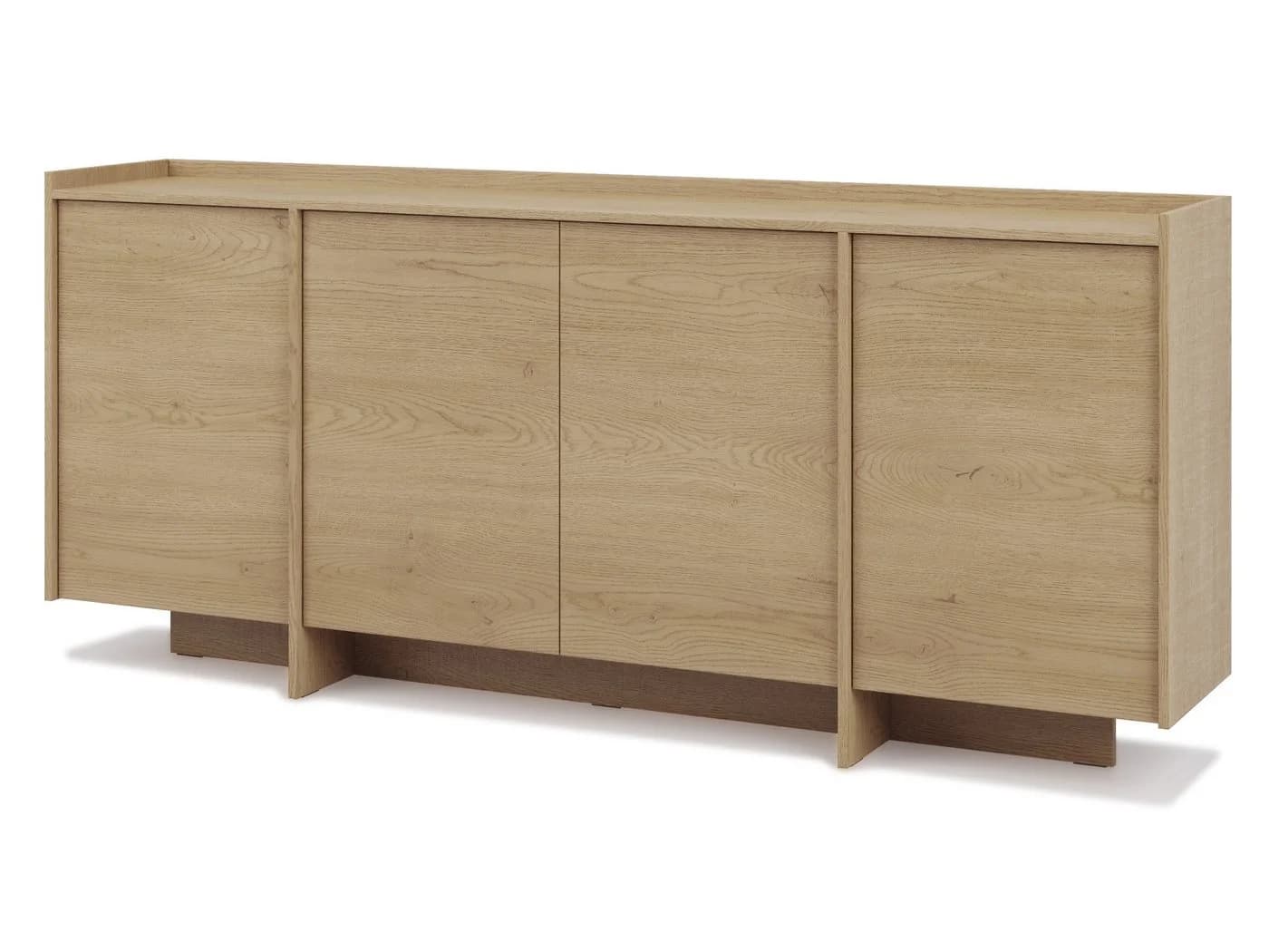 Beautysofa Kommode JUNI 4 Türen Push-to-Open Japandi