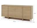 Beautysofa Kommode JUNI 4 Türen Push-to-Open Japandi Bild 3