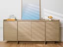 Beautysofa Kommode JUNI 4 Türen Push-to-Open Japandi Bild 5