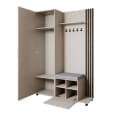 Beautysofa Garderoben-Set Livia mit Spiegel, Schuhschrank und Kleiderstange Bild 1