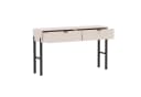 Beautysofa Schminktisch CORTINA Sandbeige mit 2 Schubladen Bild 3