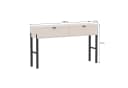 Beautysofa Schminktisch CORTINA Sandbeige mit 2 Schubladen Bild 4