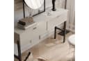 Beautysofa Schminktisch CORTINA Sandbeige mit 2 Schubladen Bild 5