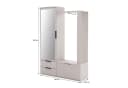 Beautysofa Garderobenschrank LORENZO Modern Mit Spiegel 2 Schubladen Schuhfach Sandbeige Bild 3
