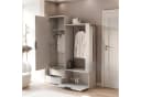 Beautysofa Garderobenschrank LORENZO Modern Mit Spiegel 2 Schubladen Schuhfach Sandbeige Bild 4