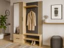 Beautysofa Garderobenschrank LUNO Eiche Wotan Bild 2