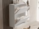 Beautysofa Schuhschrank MUNO mit 2 Türen Weiß Bild 1