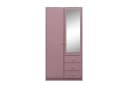 Beautysofa Kleiderschrank SOLEA mit Spiegel und 3 Schubladen Bild 1