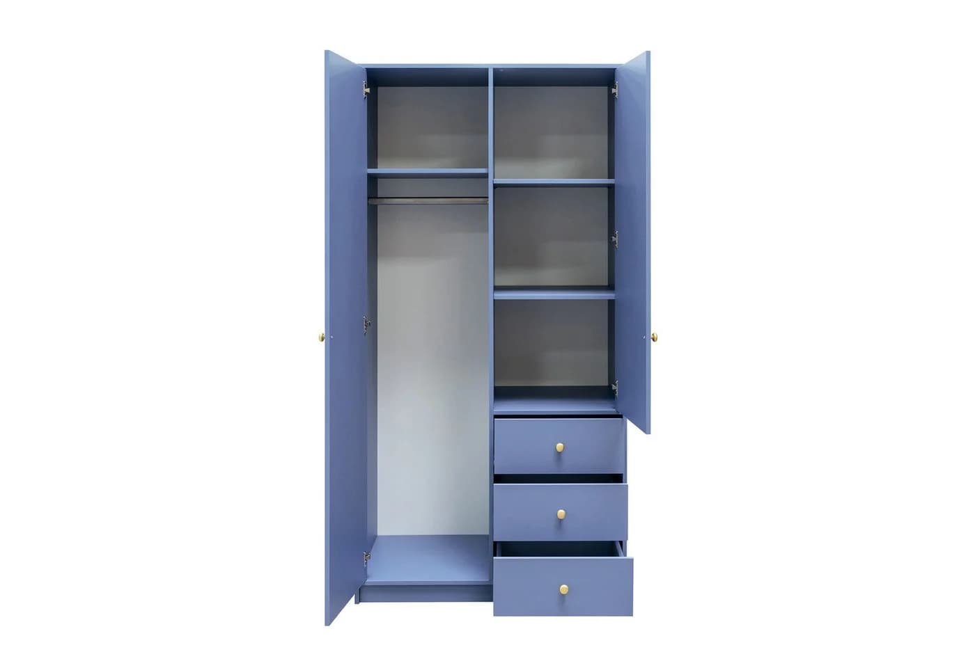 Beautysofa Kleiderschrank SOLEA mit Spiegel und 3 Schubladen - Bild 4