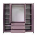 Beautysofa Kleiderschrank mit Spiegel und 3 Schubladen Grün Bild 5