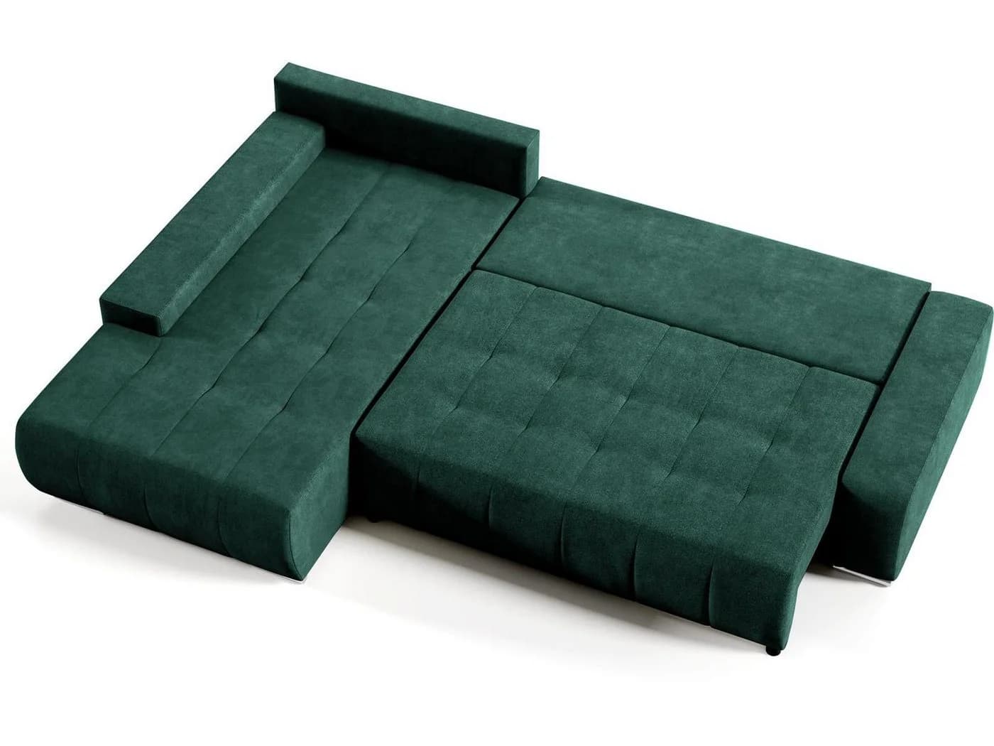 Beautysofa Ecksofa Draco L mit Schlaffunktion, Bettkasten, Grün - Bild 3