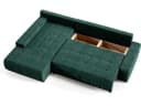 Beautysofa Ecksofa Draco L mit Schlaffunktion, Bettkasten, Grün Bild 4