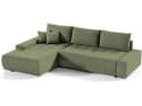 Beautysofa Ecksofa Draco L mit Schlaffunktion, Bettkasten, Grün Bild 1