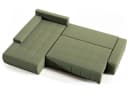 Beautysofa Ecksofa Draco L mit Schlaffunktion, Bettkasten, Grün Bild 3