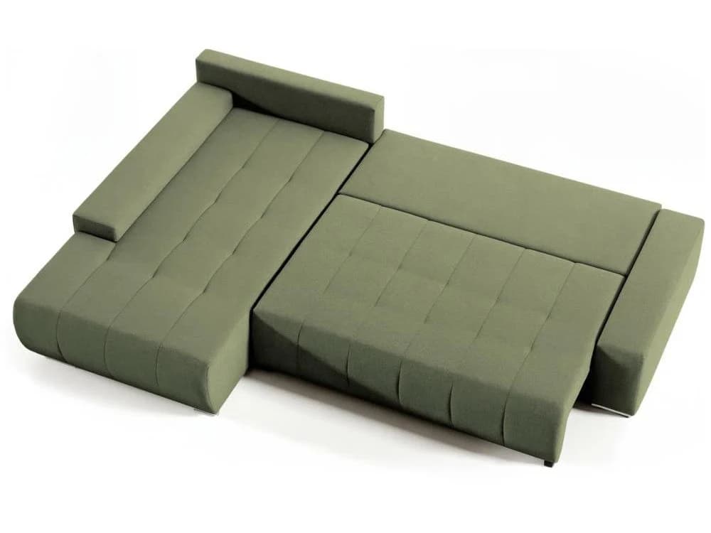 Beautysofa Ecksofa Draco L mit Schlaffunktion, Bettkasten, Grün - Bild 3