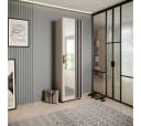 Beautysofa Garderobenschrank LIVIA mit Tür und Spiegel Bild 1