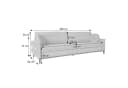Beautysofa Polstergarnitur BELWEDER 3-Sitzer 2-Sitzer Sessel Beige Bouclé Bild 4