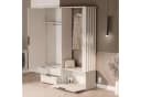 Filo Garderobe mit Spiegel Sandbeige Sitzbank Schubladen Bild 1