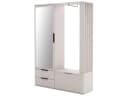 Filo Garderobe mit Spiegel Sandbeige Sitzbank Schubladen Bild 2