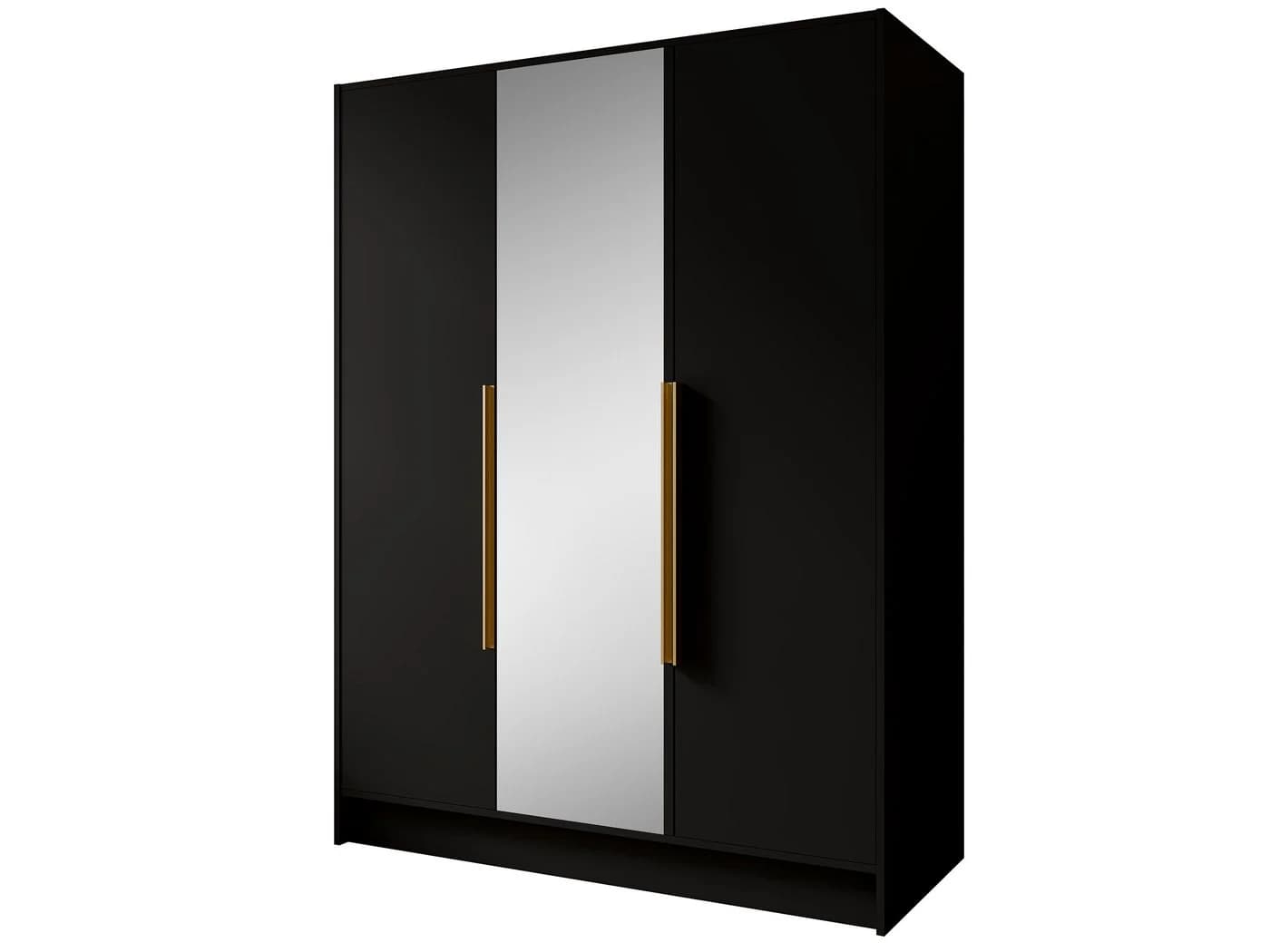 LARO Drehtürenschrank 150 cm mit Spiegel und verstellbaren Einlegeböden - Bild 2