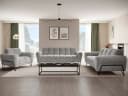 Beautysofa Polstergarnitur VOLARE Grau Schwarz 3-Sitzer 2-Sitzer Sessel Bild 2
