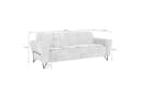 Beautysofa Polstergarnitur VOLARE Grau Schwarz 3-Sitzer 2-Sitzer Sessel Bild 4