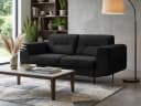 Beautysofa Polstergarnitur VENEZIA Sofa-Set Schwarz Metallbeine Bild 3